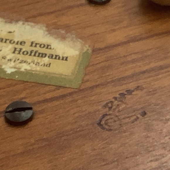 Vintage Swiss Anri Thorens Wood Music Box - Picture 16 of 16